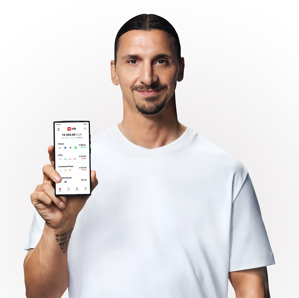 XTB představuje Zlatana Ibrahimoviće jako nového globálního brand ambasadora